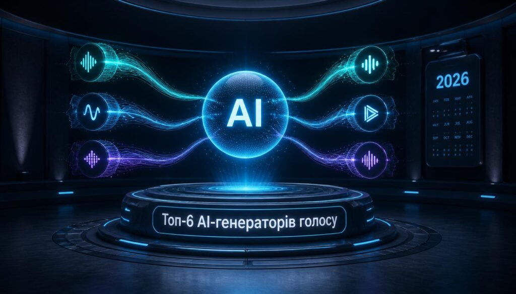 Топ-6 безкоштовних AI-генераторів голосу у 2026 році: озвучуємо без мікрофона