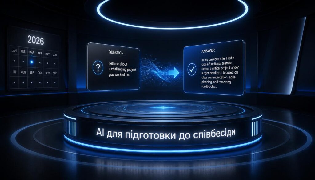 AI-підготовка до співбесіди: симуляція питань та відповідей
